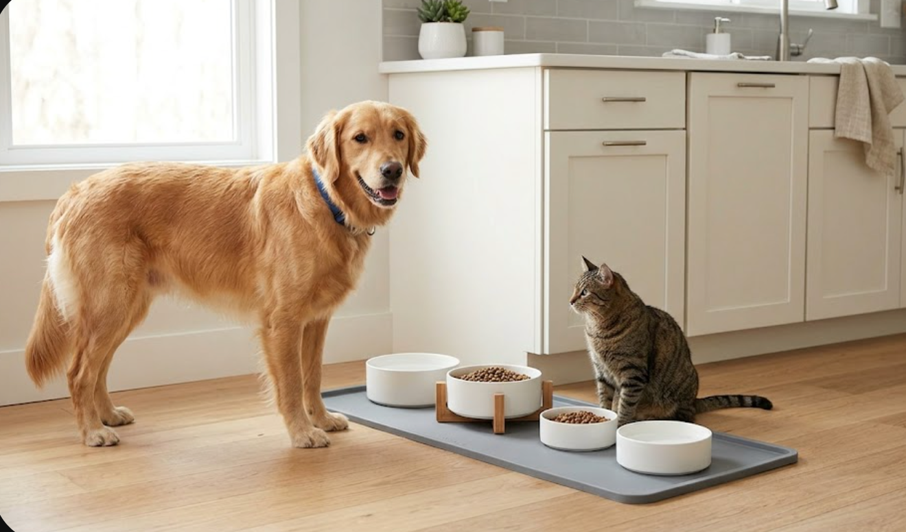 Why a Waterproof Silicone Pet Food Mat Keeps Feeding Areas Cleaner