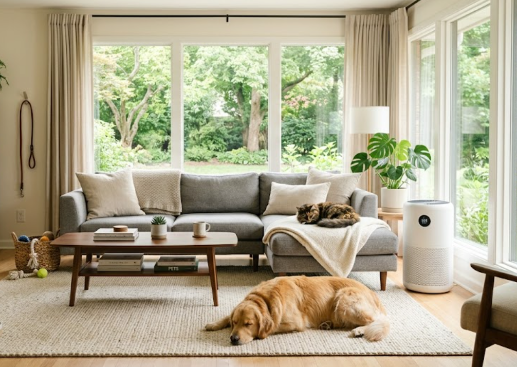 Why an Air Purifier Matters When You Live with Dogs and Cats