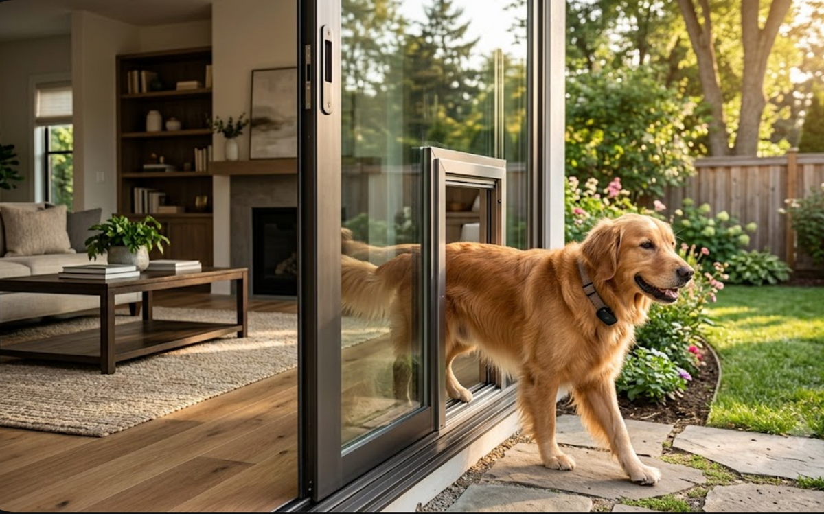 Give Your Dog More Freedom with an Automatic Sliding Glass Dog Door