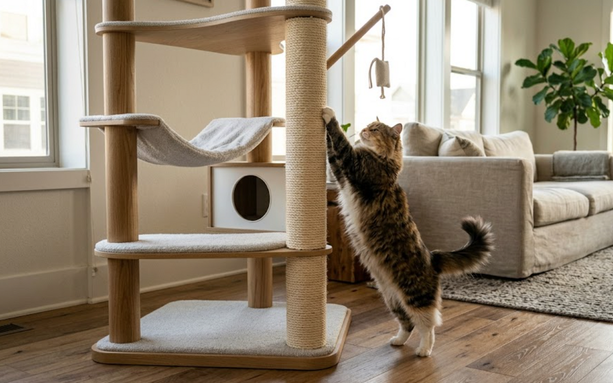 Create a Daily Activity Hub for Your Cat with a Cat Tree