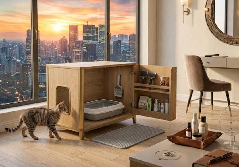 Turn the Litter Area into a Smarter Cat Care Station