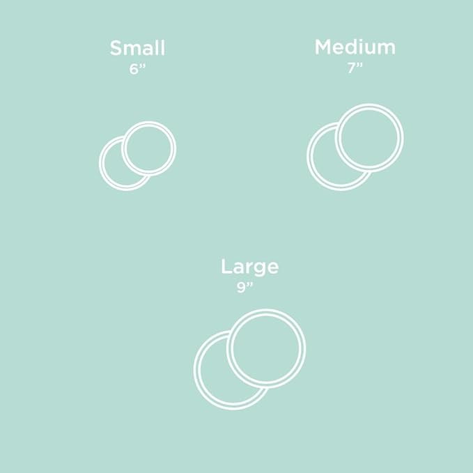 Waggo Habit Silicone Dog Placemat – Set of 2 Modern Heavyweight Silicone Dog Food Mats, Dishwasher Safe, Non-Slip, Solid Color – White (Small, 6")