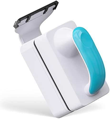 Pawfly Aquarium Strong Magnetic Brush 3 Inch Stain Cleaner with Detachable Stainless Steel Scraper and Non-Slip Handle Floating Cleaning Scrubber Tool for Glass Fish Tank (Not for Acrylic Tank)