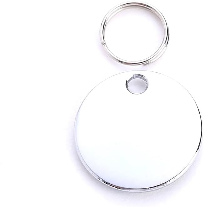 Personalized Dog/Cat Cute Paw Pet ID Tag with Unique Laser Engraving Name and Phone Number for Pet Collar or Key Chain (Red)