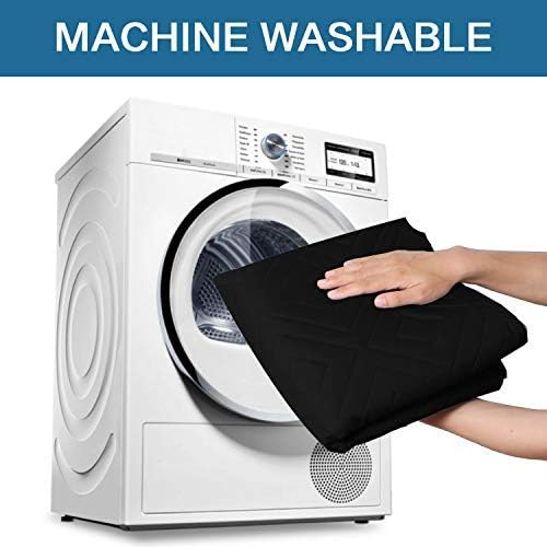H.VERSAILTEX Reversible Sofa Slipcover Furniture Protector Water Resistant 2" Elastic Straps Sofa Cover Couch Covers Pets Kids Fit Sitting Width Up to 78" (Oversized Sofa: 86" x 132", Black/Grey)