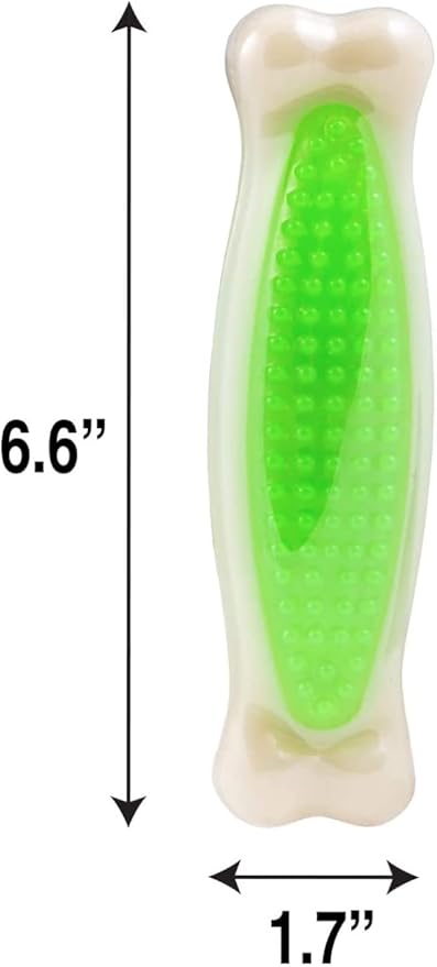 Hartz Chew 'n Clean Tuff Bone Bacon Scented Dental Dog Chew Toy - Large