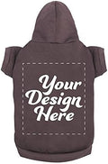 Personalized Dog Hooded Sweatshirt Custom Pet Pullover Hoodie Text/Image Small/Medium/Large Dogs,Puppy,Cat and Kitten (XX-Large, Charcoal)