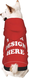 Dog Costume, Custom Dog Hoodie, Dog Name Costume Holiday Pet Pajamas Outfit, Personalized Pet Coat Costumes for Small Medium Large Dogs and Cats for Winter, Red, M