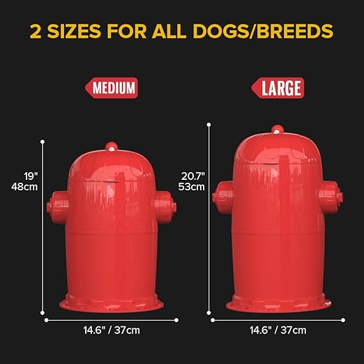 Red Rocket Pets Dog Poop Trash Can Medium Doggy Twist'R Pack, 12x Refills Bags 12xPoop bags rolls 6x Charcoal Sachets, No Smell Litter Storage Container, Litter Disposal System