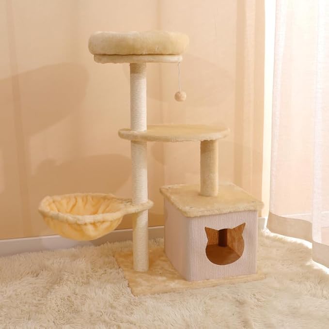 PowerKing Natural Sisal Replacement Scratching Post, 15.7'' 2 Pieces M8 Cat Scratch Post Refill Pole Parts for Refurbishment, Include Screws (White)