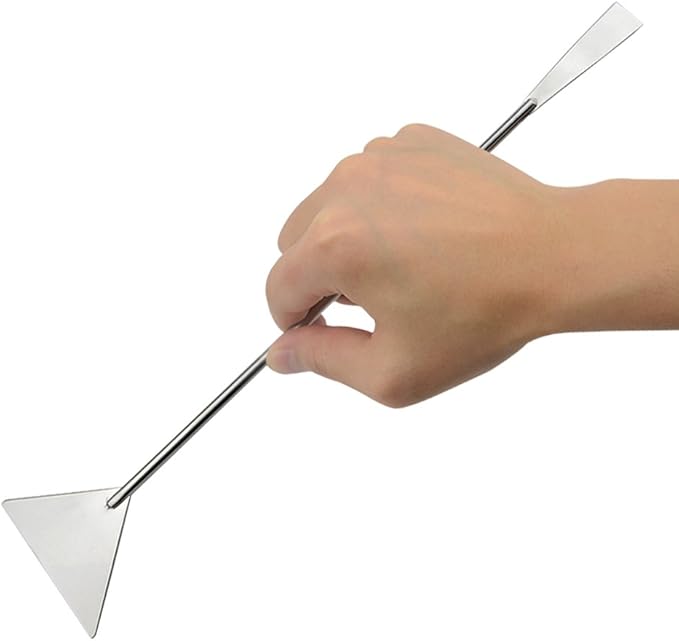 LILYS PET Stainless Steel Aquarium Tank Aquatic Plant Tools Sets (Substrate Spatula)