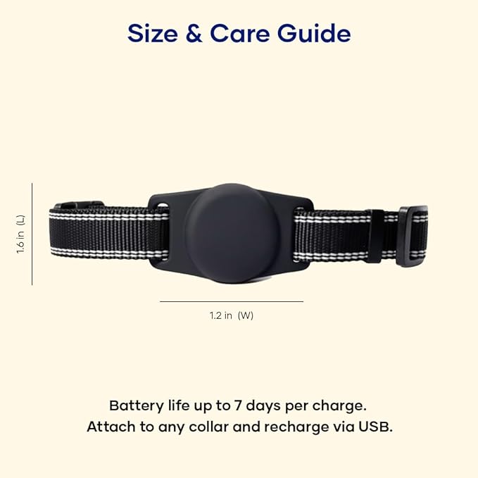 Smart Pet Locator – GPS Tracker for Dogs & Cats | Real-Time Tracking, Waterproof & Lightweight | Long Battery Life & App Control