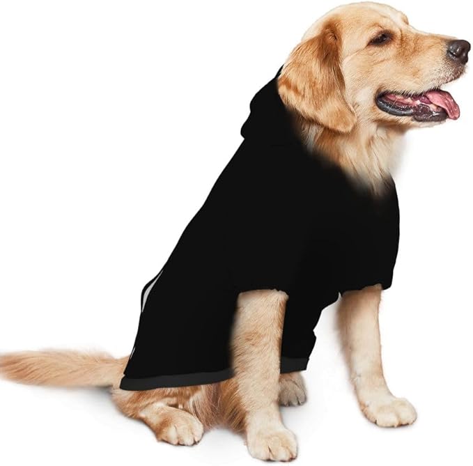 Custom Dog Hoodie Personalized Photo Text Logo Name Dog Clothes, Soft & Warm for Puppy Sweatshirt Hooded for Small Medium Large Dogs Girl/Boy Cats/Kitten, 1PC, Blank Black, S