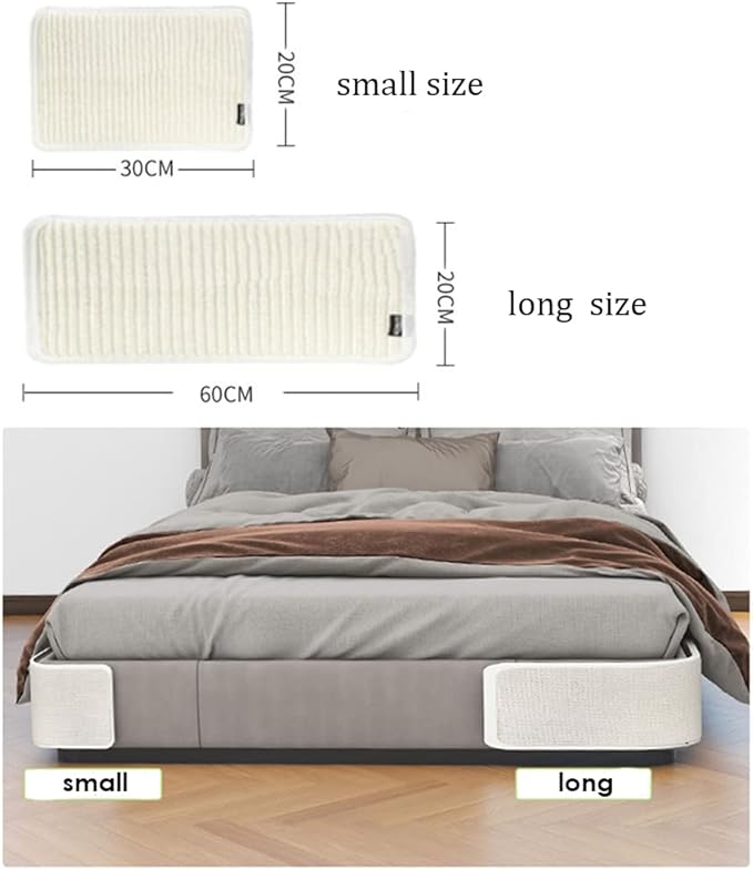 HAOZAIKEJI Cat Scratcher Mat Sofa Protector Natural Sisal Cat Scratching Mat Cat Scratch Couch Cover Heavy Duty Couch Guard Scratch Pad for Grinding Claws Protecting Furniture (Thicken Gray Long)