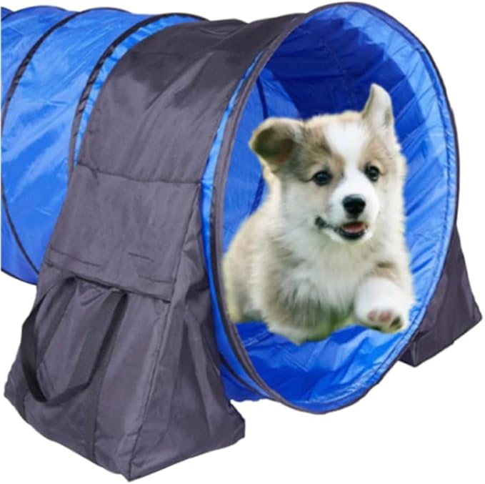 Japard 2 Pack Dog Agility Equipment, Tunnel Sandbags, Hold One End, Holding Bags Only, Training Tool, Outdoor Indoor