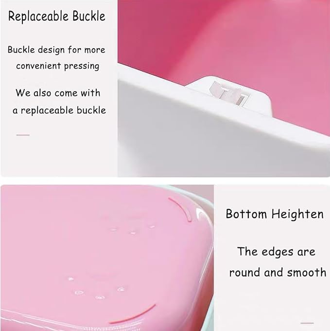 Mini Countertop Cat Litter Can with Press Type Lid, Includes 60 Refill Bags