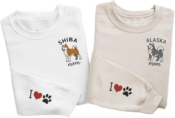 VIOLAVA Custom Cat Embroidered Christmas Sweatshirt – Personalized Pet Name Holiday Crewneck, Festive Gift for Cat Lovers