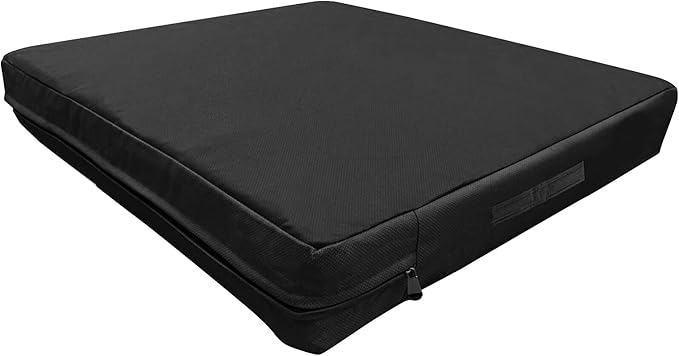 Dog Bed Cover Replacement Washable. 53 L x 42 W x 5 H inches Washable Removable Orthopedic, Cooling Gel and Memory Foam Pet Bed Protector, Cover only (Black)