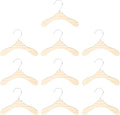 10pcs 8.66-inch Wooden Pet Hangers for Dogs and Cats, Large Solid Wood Dog Clothes Hangers, Portable Pet Accessory for Household Closet Organization
