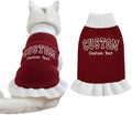 Personalized Embroidered Pet Sweater with Name, Soft Knit Dog and Cat Apparel, Custom Pet Clothing for Small to Large Pets, Ideal Gift for Pet Lovers Gift#2