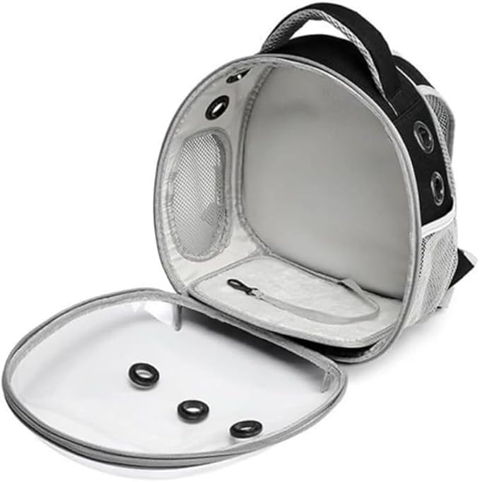 Bird Travel Carrier: Portable Backpack Cage - Breathable Mesh Lightweight Durable Design | Parrot Small Birds Conure Budgie Cockatiel/Outdoor Transport Perch-Integrated Enclosure Use (B3)