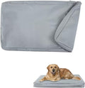 Waterproof Dog Bed Cover Replacement for 36 Inch Wire Crates, Heavy Duty Oxford Fabric Pet Bed Sleeve with Zipper, Washable & Durable Mattress Protector for Puppy, 34" L x 22" W x 3.5" H (Cover Only)