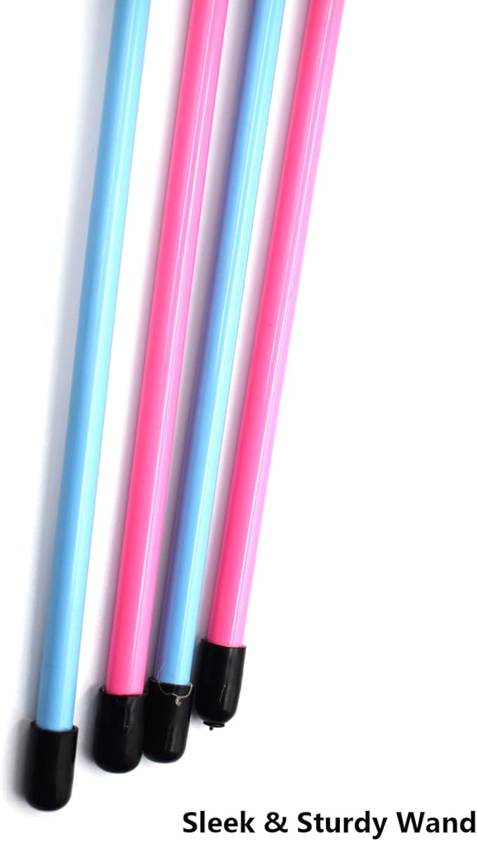 IUHKBH Cat Wands, 3 PCS Durable Teaser Wands with Mylar Strips Interactive Cat Toy Kitten Stick for Indoor Having Fun Exerciser Playing