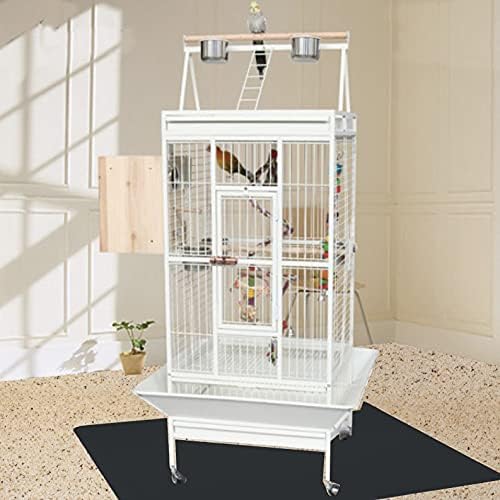 RESILIA Under Pet Cage Mat for Bird Cages, Reptile Aquariums, Dog Kennels, Water-Resistant Pad for Carpeted Floors and Surfaces, 30 Inches x 48 Inches, Clear
