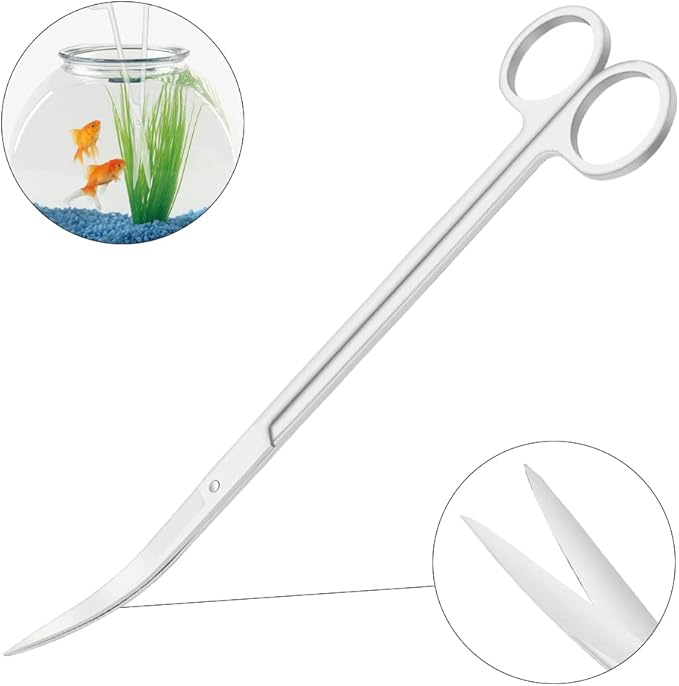 LILYS PET Stainless Steel Aquarium Tank Aquatic Plant Tools Sets (3 in 1)