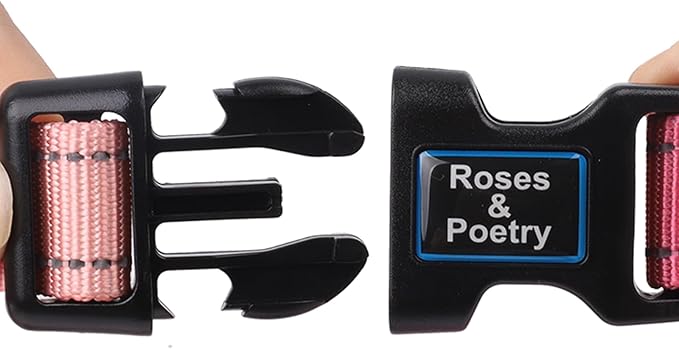 Roses&Poetry Small Dog Collar Girl Reflective with Pink Gradient Color, Adjustable Pink Puppy Collar Tiny for Small Medium Large Dogs (Pink Gradient-S)