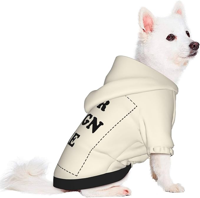 Dog Clothes, Custom Dog Hooded Sweatshirt, Personalized Pet Costume Robe Shirt with Text/Image/Club Name/Pet Shop Logo for Small Medium Large Dogs and Cats, CreamYellow, XL