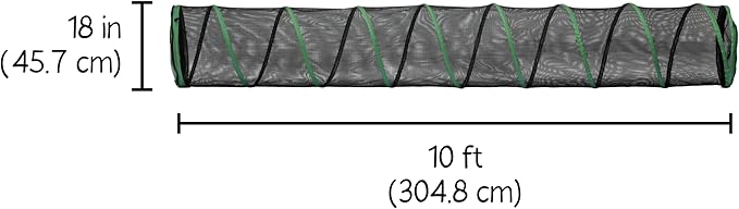 Kitty City Outdoor Catio Furniture and Play Kits for Cats, 10' Tunnel/Large