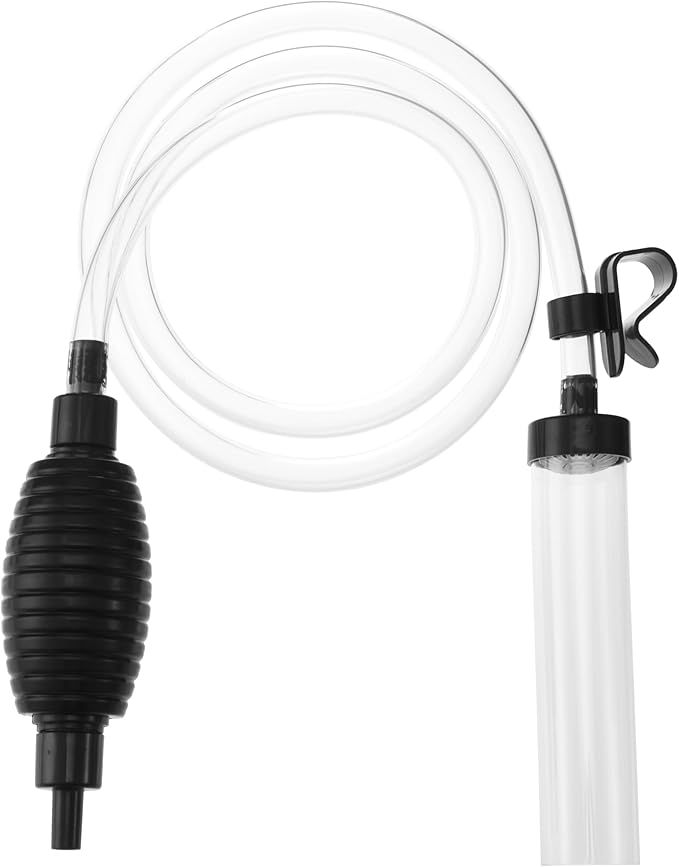 5ft Aquarium Siphon Vacuum Cleaner-Hand Siphon Pump Water Changer for Fish Tank Cleaning Gravel & Sand