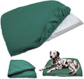 Dog Bed Cover Waterproof Replacement Machine Washable Covers for 20x15 Inch Dog Bed Heavy Duty Scratch Resistant Mattress Protector Pet Bed Cover Only Dark Green