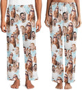 Custom Pajamas Pants with Photo for Men Women:Made in USA Personalized Pajama Trousers,Gifts for Wife Husband