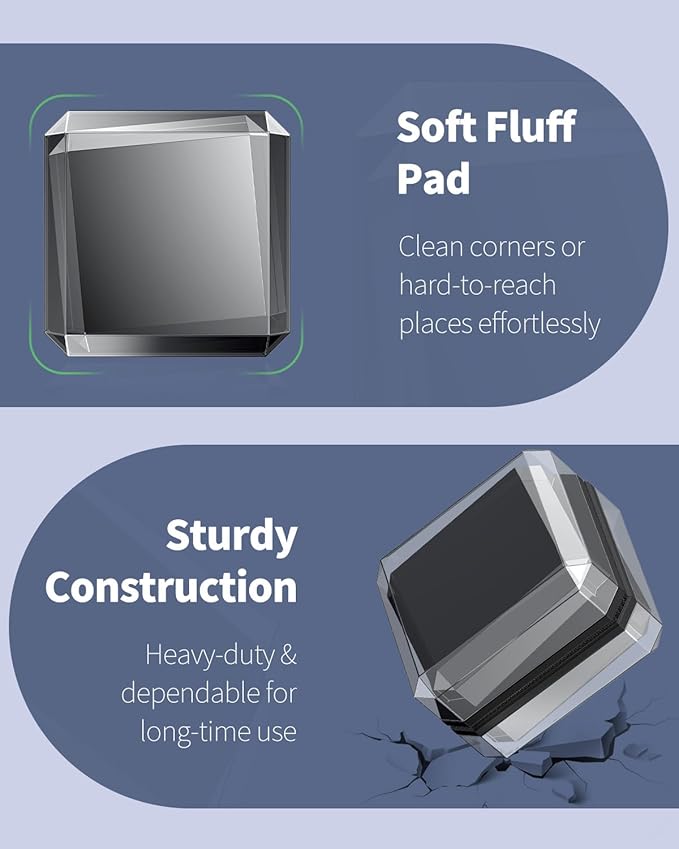 Pawfly Large Magnetic Aquarium Glass Cleaner 2 Inch Aquarium Magnetic Brush Fish Tank Magnetic Glass Cleaner Small Stain Scrubber Brush Aquarium Cleaning Tool for 2/5 Inch Thick Glass (Non-Floatable)