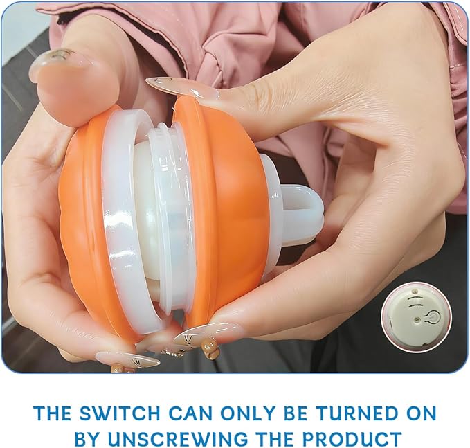 Zealburst Interactive Dog Toy Ball, 2026 Upgraded Motion Activated Rolling Ball with Squeaky Sounds, 360° Smart Automatic Moving Toy for Bored Cats & Dogs, Indoor & Outdoor Pet Exercise Toy (Orange)