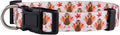 Native Pup Thanksgiving Dog Collar- Fall Collars for Dogs- Autumn Leaf, Turkey, Pumpkin Pie, Holiday Leaves- Girl Boy Puppy- Adjustable for Small, Medium, Large Breeds (Turkey, Medium)