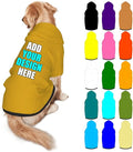 Customized Dog Hoodie with Name Logo Personalized Text Soft & Warm for Puppy Sweatshirt Hooded for Small Medium Large Dogs Girl/Boy Cats/Kitten, Goldenrod, L