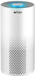 Afloia Air Purifiers for Home Bedroom Large Room Up to 1076 Ft², 3-Stage Filter Cleaner Odor Eliminator, Remove Pets Dust Dander Hair Allergy Mold Pollen Smoke Smell, Quiet 22 dB, 7 Colors Night Light