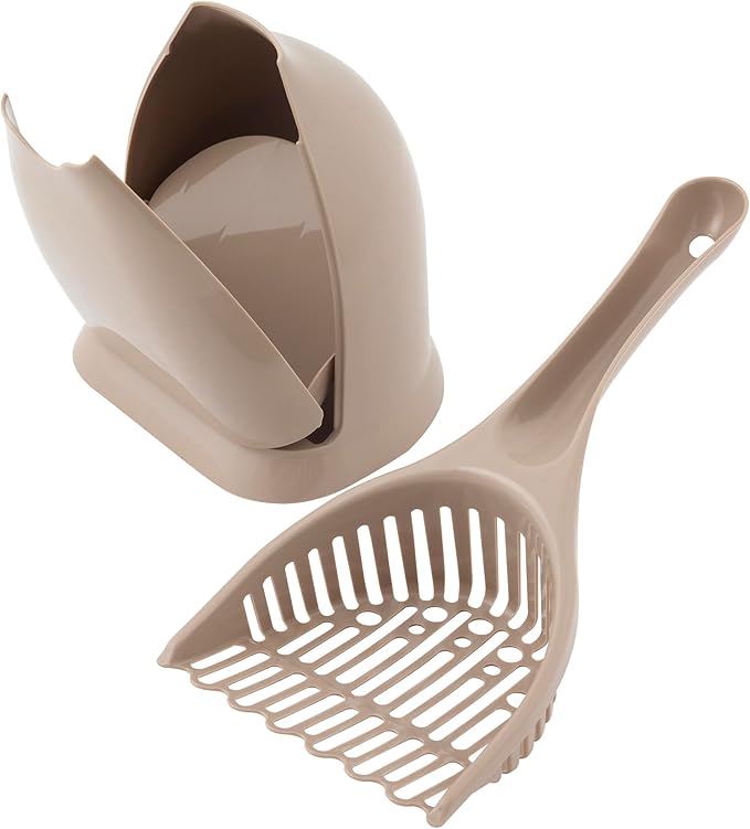 Petmate Scoop N' Hide Cat Litter Scoop with Discreet Holder; Titanium