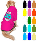 Customized Dog Hoodie with Name Logo Personalized Text Soft & Warm for Puppy Sweatshirt Hooded for Small Medium Large Dogs Girl/Boy Cats/Kitten, DeepPink, XXL