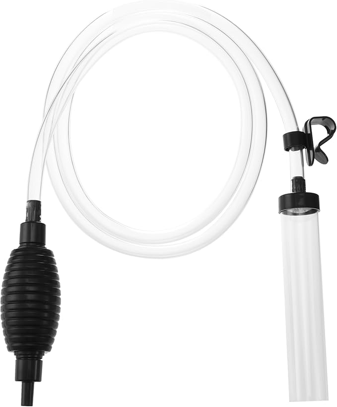 7ft Aquarium Gravel Vacuum Cleaner - Hand Pump Siphon Water Changer for Fish Tank Cleaning Gravel & Sand