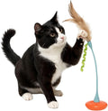 Petlinks Tippy Teaser Self Righting Feather Toy for Cats & Kittens, Rocks & Sways, Fun & Engaging Play - Multi Color, One Size