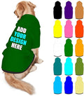 Custom Dog Hoodie Personalized Photo Text Logo Name Dog Clothes, Soft & Warm for Puppy Sweatshirt Hooded for Small Medium Large Dogs Girl/Boy Cats/Kitten, DarkGreen, XL