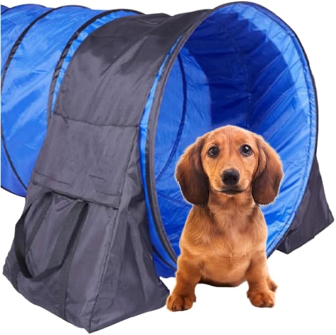 Japard 2 Pack Dog Agility Equipment, Tunnel Sandbags, Hold One End, Holding Bags Only, Training Tool, Outdoor Indoor