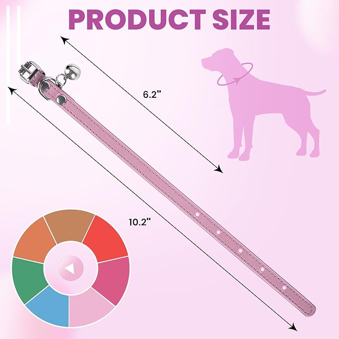 XXS Dog Collar for Teacup Adjustable Teacup Dog Collar for Small Medium Large Dogs 3/8 inch Width (White, XXS)