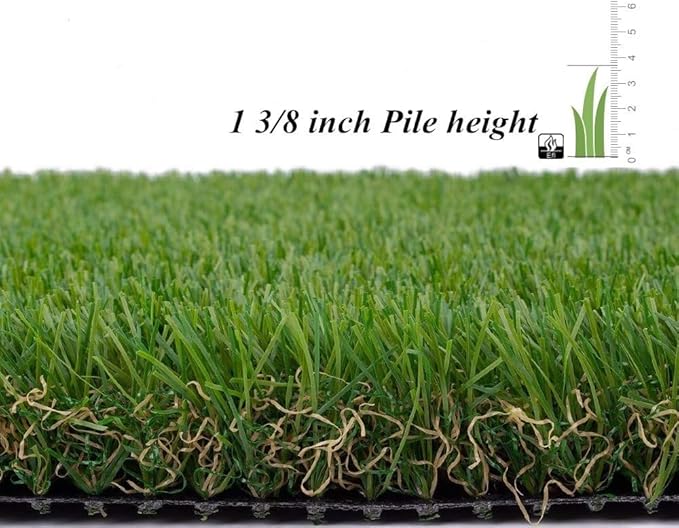 ALTRUISTIC Artificial Grass 2FTX15FT(30 Square Feet), Realistic Fake Grass Deluxe Turf Synthetic Thick Lawn Pet Turf, 1 3/8” Height, Outdoor Decor, Customized