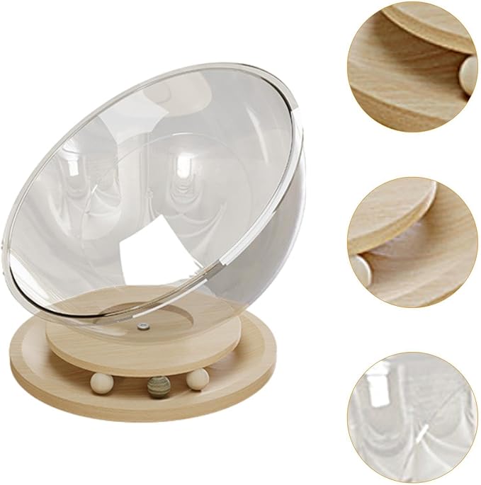 Space Capsule Cat Bed, Pet Furniture, Easy Cleaning, Universal Small Pets Activity Centre Bed Toy, Sleeping Nest for Cats, Density Board L