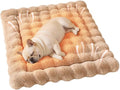 Self-Warming Cat Bed, Plush Faux Fur Pet Bed Mat with Anti-Slip Bottom, Ultra Soft Heated Bed for Cats & Medium Dogs, Cozy Fluffy Pad for Couch & Crate, Machine Washable, 27x20 Inch Coffee